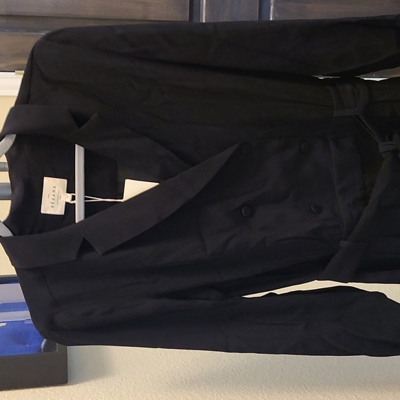 Sezane Emilie black jumpsuit - Picture 7 of 11